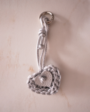 Charm Corazón Tejido