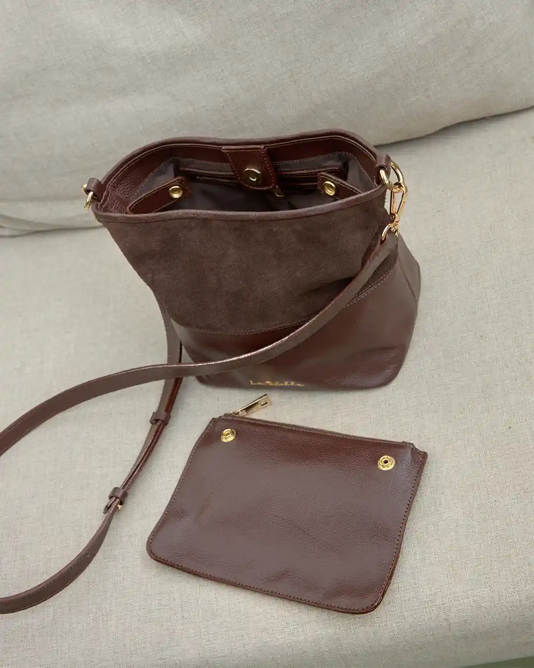 Lazo Bucket bag serraje - Imagen 2