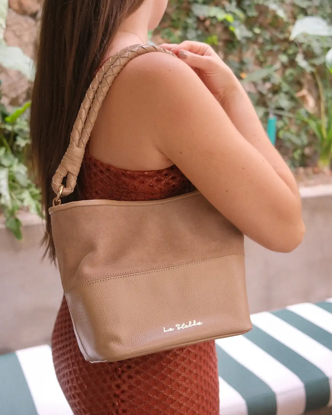 Lazo Bucket bag serraje - Imagen 9